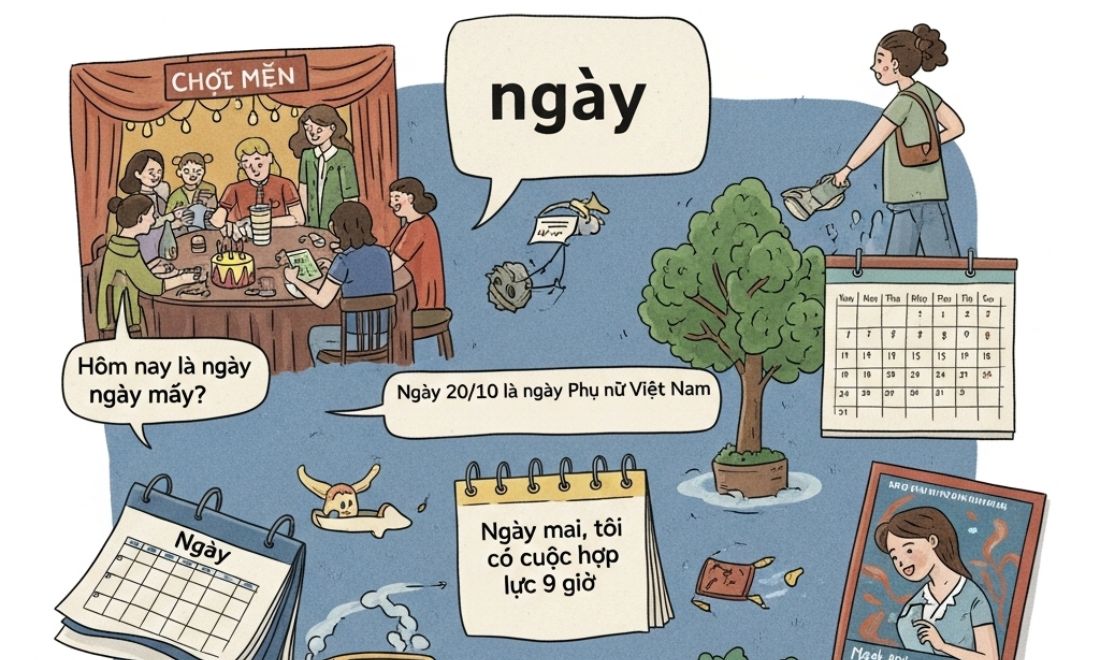 Ví dụ về cách sử dụng từ ngày trong đời sống hàng ngày 